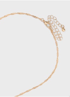 Ginger Diamante Heart Pendant Necklace  - Image 3