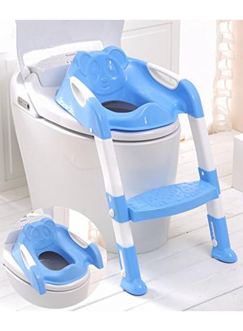 Portable And Convenient Kids Toilet Seat Potty Chair With Adjustable Ladder - Image 5