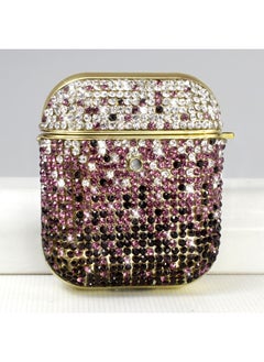 For Apple Airpods Pro2 Earphone Case Airpods3 Bluetooth Headset Protective Case Three Generation Rhinestone Case-Color:Purple-Applicable Model:Airpods Pro/Airpods Pro2