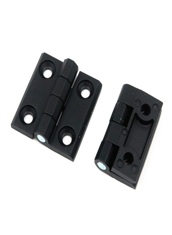 Karcy Cabinet Hinges Zinc Alloy Hinge Black Square 1.9x1.9x0.4"(LxWxH) Set of 6 - Image 2