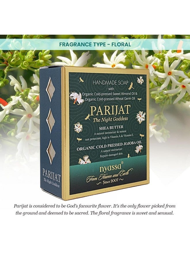 Nyassa Parijat Natural Handmade Bathing Soap |Shea Butter, Organic Cold Pressed Jojoba Oil| All Skin Type 150Gm - Image 2