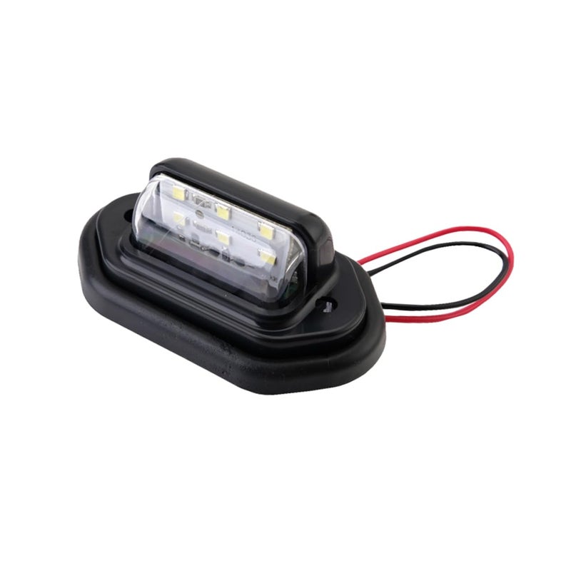 High Brightness Vehicle License Plate Light Side Lamp Durable ABS Material Energy Saving - Image 2