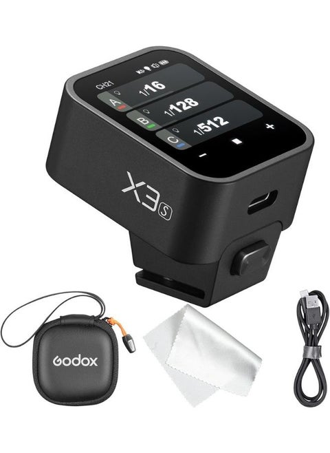 Godox X3S Wireless TTL Flash Trigger for Sony Cameras – X3-S OLED Touchscreen, 1/8000s HSS, TCM, USB-C, Built-in Battery – X3 S Works with Godox V1, V100, Speedlight, Camera Flash Light, Godox Flash for Sony