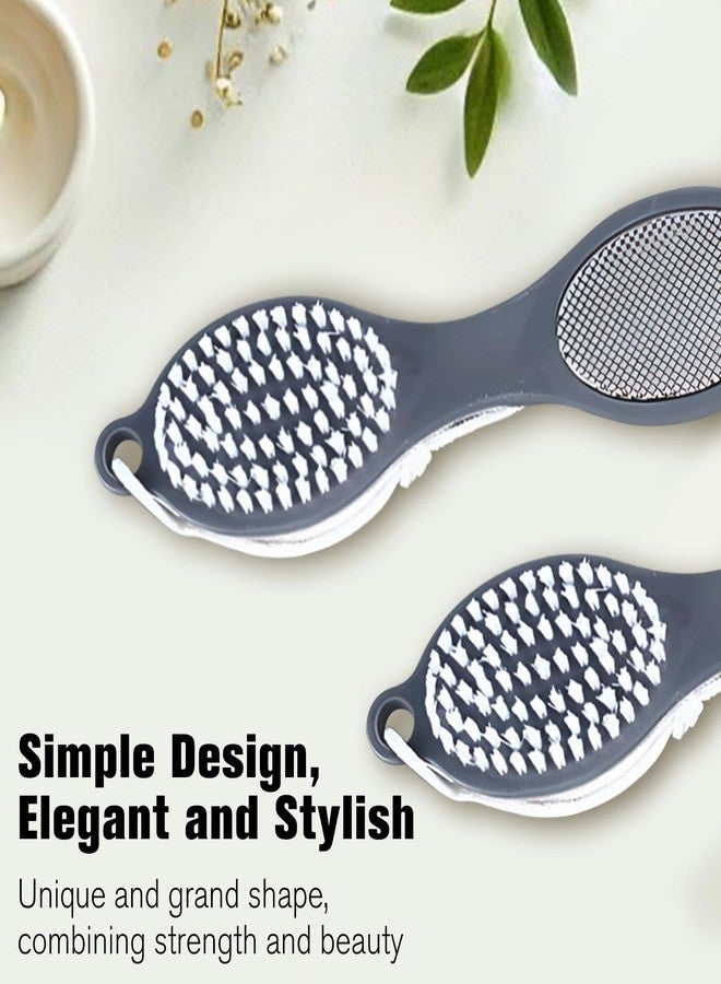 Jaasuee Grey Foot File Callus Remover - Versatile 4-in-1 Pedicure Tool Set with Foot Scrubber, Pumice Stone, Foot Rasp, and Sandpaper for Comprehensive Foot Care - Image 5