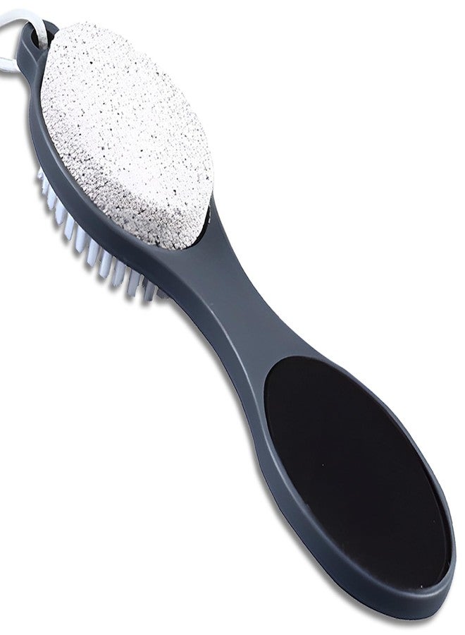 Jaasuee Grey Foot File Callus Remover - Versatile 4-in-1 Pedicure Tool Set with Foot Scrubber, Pumice Stone, Foot Rasp, and Sandpaper for Comprehensive Foot Care - Image 1