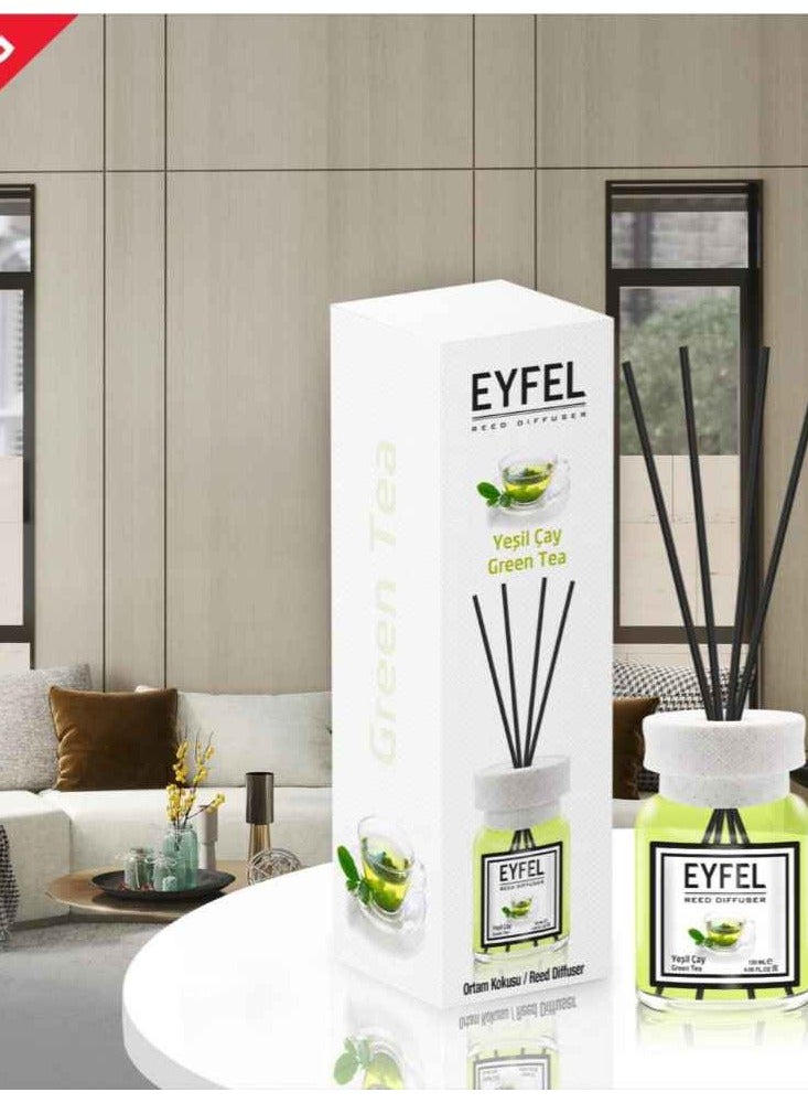 EYFEL REED DIFFUSER- GREEN TEA 120ML - Image 1