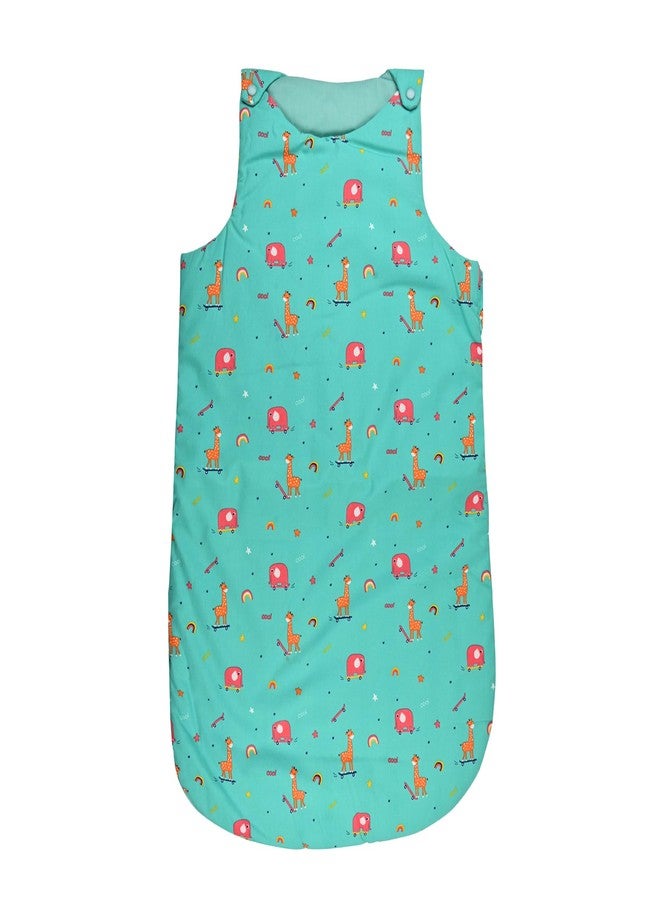 Nuluv Organic Cotton Baby Sleeping Bag for Newborns, Green, Soft & Breathable, No Antimicrobial Finish, 0+ Months, Pack of 1 - Image 3