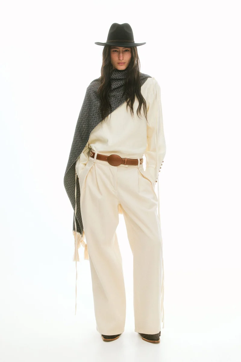 H&M Pleat-front twill trousers