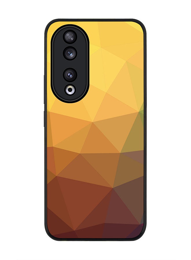 Stylizedd Rugged Black edge case for Honor 90 5G, Slim fit Soft Case Flexible Rubber Edges Anti Drop TPU Gel Thin Cover -  Golden Nugget - Image 1