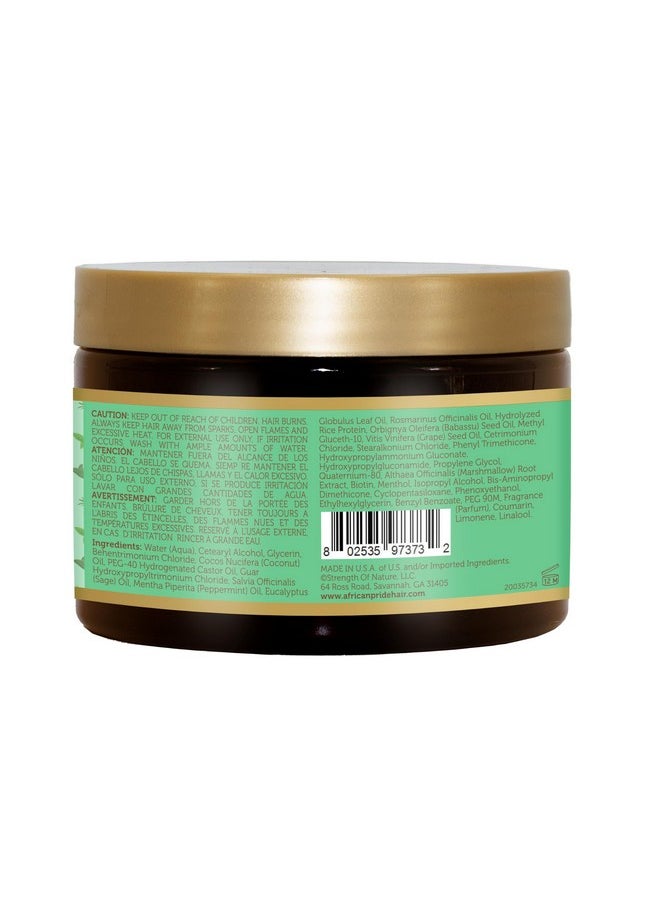 African Pride Feel It Formula Hair Strengthening Mask Treatment With Peppermint, Rosemary & Sage, For All Hair Types - Aids Hair Growth, Nourishes Split Ends & Dry Scalp, 12Oz (Pack Of 1)  - Image 2