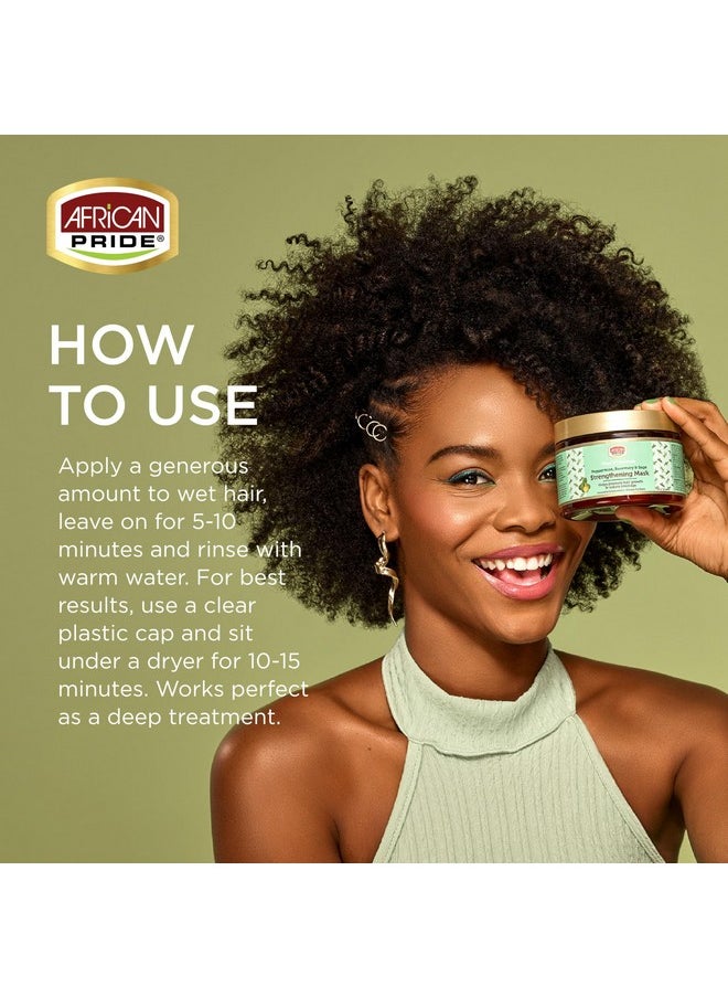 African Pride Feel It Formula Hair Strengthening Mask Treatment With Peppermint, Rosemary & Sage, For All Hair Types - Aids Hair Growth, Nourishes Split Ends & Dry Scalp, 12Oz (Pack Of 1)  - Image 4