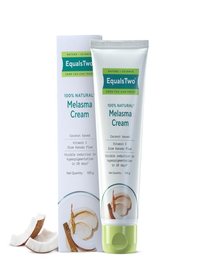 EQUALSTWO Natural Melasma Cream 100g, Pigmentation Removal Cream for Even Skin Tone, Dark Spot Removal Cream Enriched with Rice Barn, Kakadu Plum, Marshmellow & Licorice roots, Pack 1 - Image 1