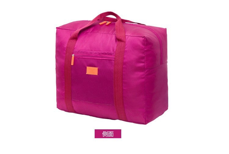 Travel Bag jacquard storage bag travel storage clothing bag luggage waterproof trolley hand jacquard bag wholesale Rose Red 