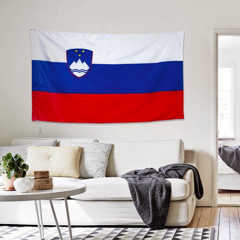علم سلوفينيا 70×90 سم لافتة خارجية زينة حديقة ديكور فناء - Image 2