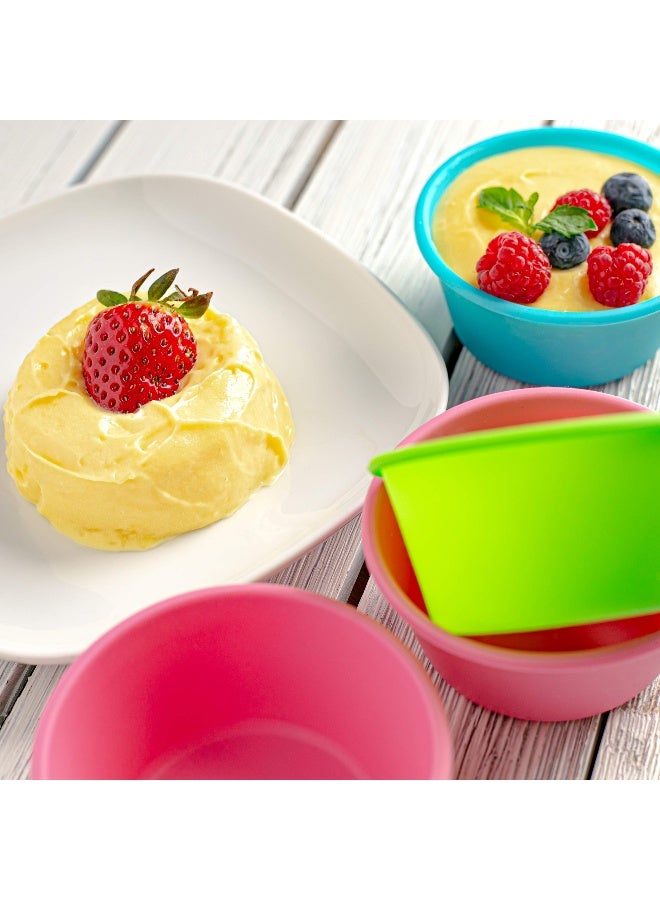 Bakerpan Silicone Jumbo Muffin Cups For Baking, Smooth Large Air Fryer Muffin Cups, 3 1/2 Inch Muffin Baking Cups, Jumbo Cupcake Liners - Set of 6 - Image 4