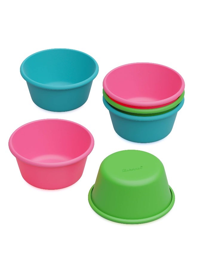 Bakerpan Silicone Jumbo Muffin Cups For Baking, Smooth Large Air Fryer Muffin Cups, 3 1/2 Inch Muffin Baking Cups, Jumbo Cupcake Liners - Set of 6 - Image 1