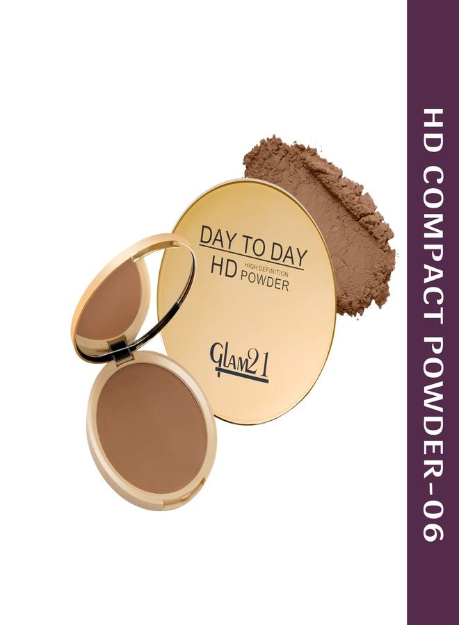 Glam 21 Glam21 HD Pan Cake Compact Powder, 3-in-1 Foundation,Compact, & Concealer for Long-lasting Dazzling Look | Weightless Natural Glow for Daily Use | Soft Matte Finish | 12gm, B3 - Image 3