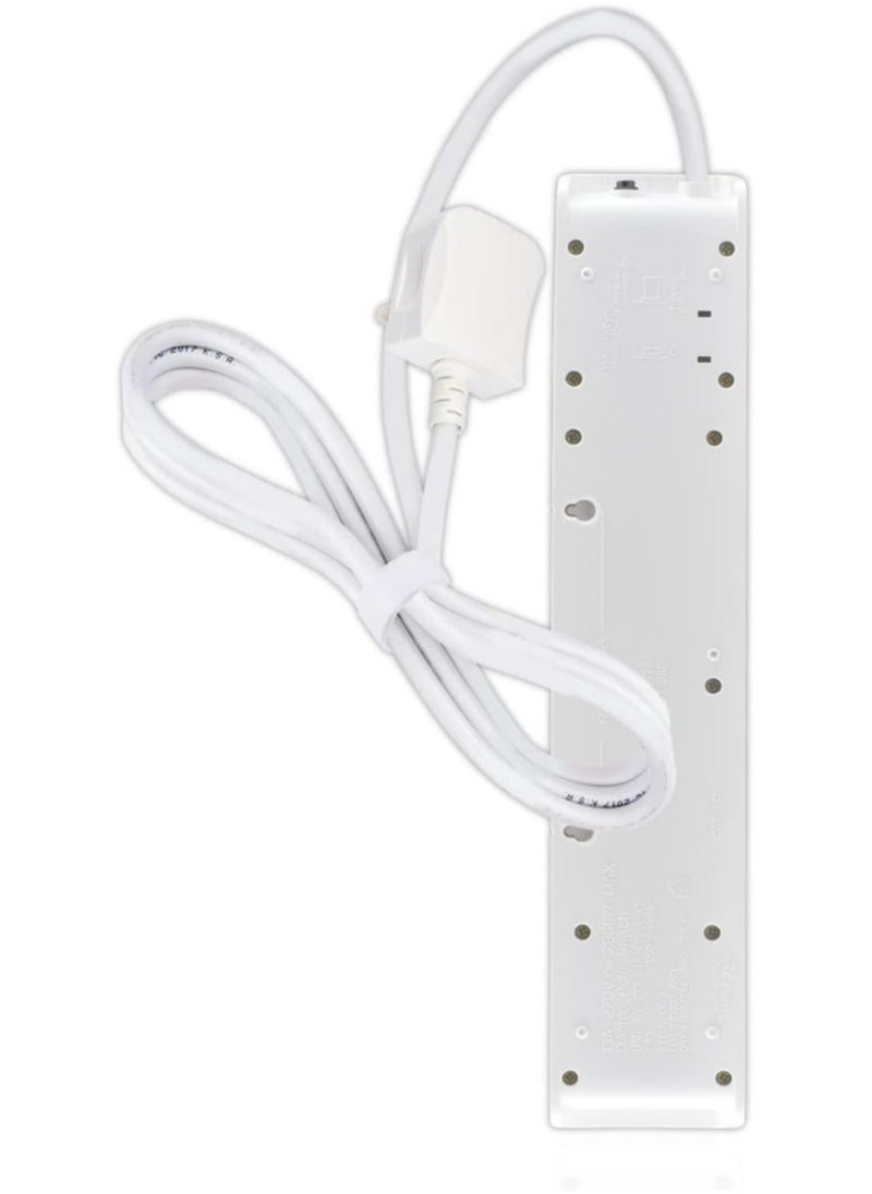 الفنار توصيلة كهرباء 4 مخارج 5 متر 13 أمبير ومنفذي USB  - Image 3