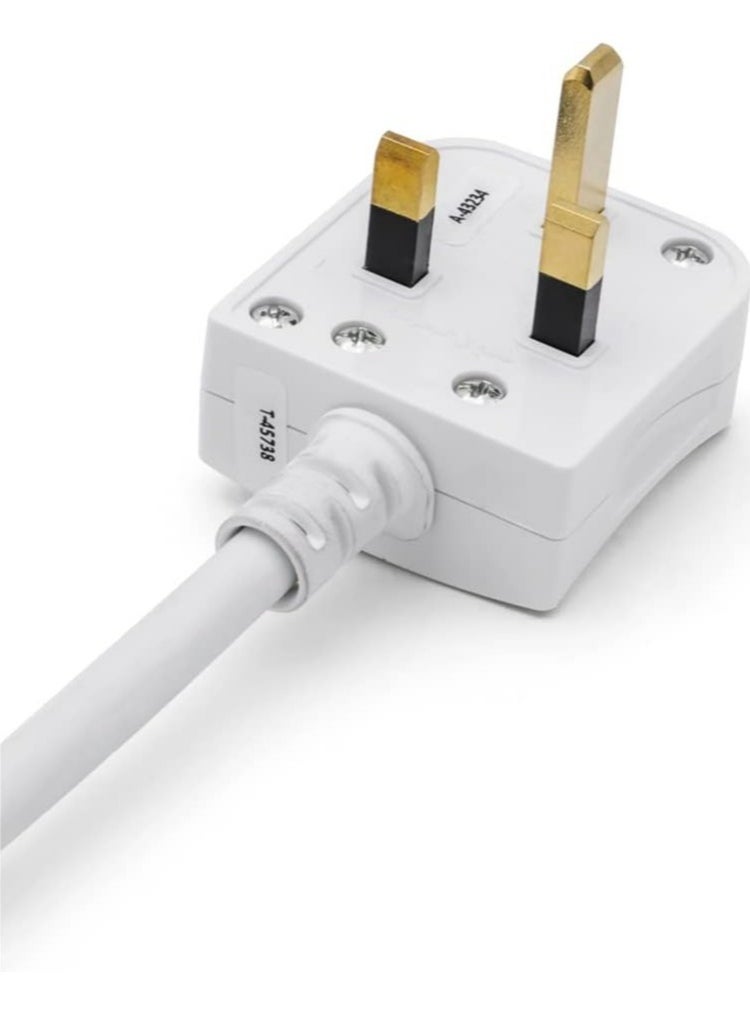 الفنار توصيلة كهرباء 4 مخارج 5 متر 13 أمبير ومنفذي USB  - Image 4