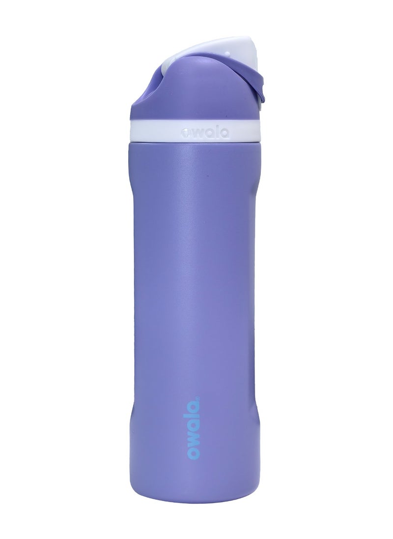 Owala - FreeSip Insulated Stainless Steel Water Bottle with Straw for Sports Travel and School BPA-Free Sports Water Bottle (Purple 24OZ) - Image 1