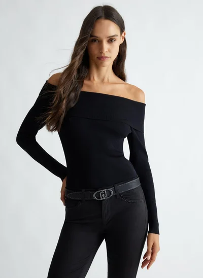 Liu Jo Black leather belt