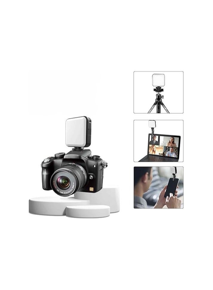 Rechargeable Mini LED Video Light – 2000mAh – Dimmable Photography Light with Clip and 3 Mounts – Adjustable 2500K–6500K Color Temperature - Image 2