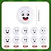 Atiloy 20 Pcs Mini Volleyball Stress Ball Volleyball Party Gift Small Funny Foam Face Squeeze Anxious Toy Sports Squishy Ball for Kids School Carnival Reward Volleyball Party Supply Valentines Day Gifts - Image 4