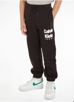 Calvin Klein Jeans Calvin Klein Jeans Kids, Boys' Joggers - Casual - Sportswear - Cotton , Black  - Image 1