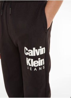 Calvin Klein Jeans Calvin Klein Jeans Kids, Boys' Joggers - Casual - Sportswear - Cotton , Black  - Image 5