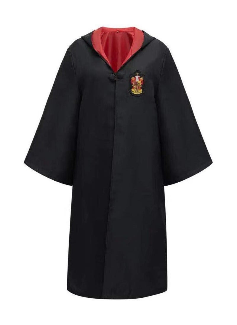 Generic Compatible for 6 Piece Harry Potter COS Performing Set Harry Potter Gryffindor Deluxe Robe Childs Costume with Wand Tie Scarf Fans Cosplay Gifts Accessory For 115 To 125 cm M  - Image 3