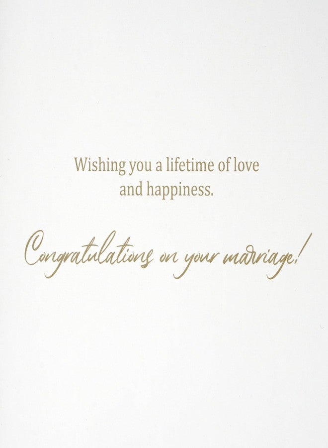 SEEBERY Wedding Card for Bride and Groom-Elegant Bridal Shower & Engagement Card, Congratulations Greeting Card for Bride to Be, Wedding Gifts for Couples (Bridal Bouquet) - Image 5