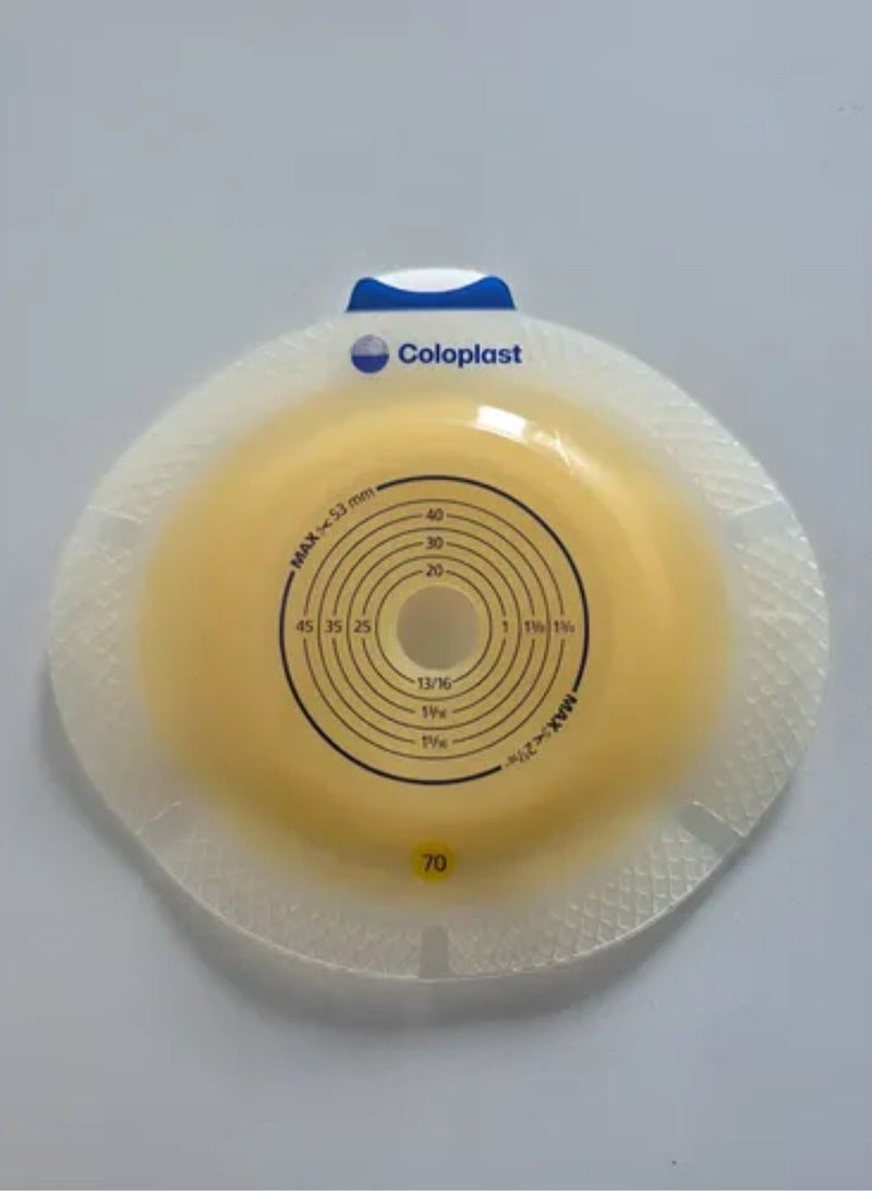 كولوبلاست قاعدة كولوبلاست سينسورا كليك إكس برو (Coloplast SenSura Click Xpro) - قرص محدب خفيف (Convex Light) موديل 11045، مقاس حلقة 70 مم، فتحة قابلة للقص من 15 إلى 53 مم، عبوة تحتوي على 5 قطع. - Image 2