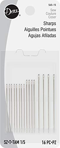 Dritz 56S15 Sharps Hand Needles Size 15 16Count