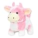 Easfan Walking Pink Cow Interactive Electronic Pet Plush Toy with Sounds and Movements Hopping Moving Educational Plush Toy Easter Birthday Gifts for Kids Girls 7Pink - Image 2