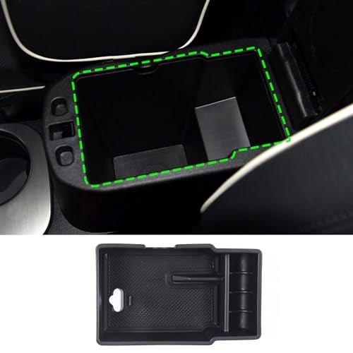 Tumukiw Central Console Armrest Storage Box Compatible with Fiat 500X Center Console Organizer Tray ABS Interior Accessories - Image 3