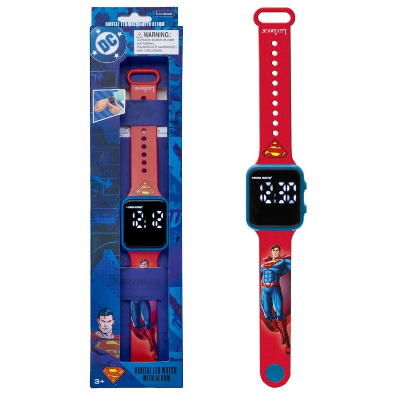 LEXiBOOK LED Digital Watch Superman RedBlue DMW060SU - Image 2