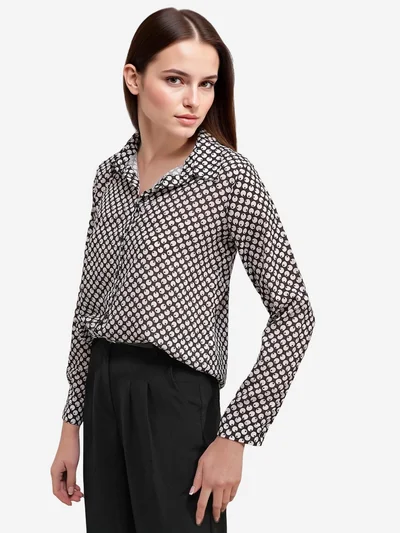 BIG DART BDART Satin Long Sleeve Button Up Shirt