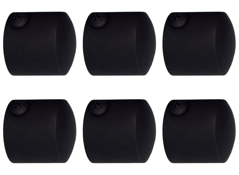 FAST CB45S Black Heavy Stainless Steel Curtain Rod End Cap Bracket Or Finilas for Door and Window 1 Inch Curtain Rod Accessories 6 - Image 1