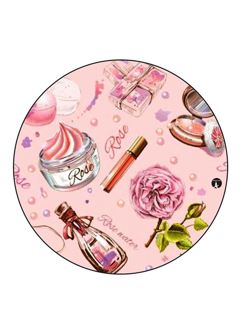 RKN Girly Stuff Printed Fridge Magnet Round  Multicolour - Image 1