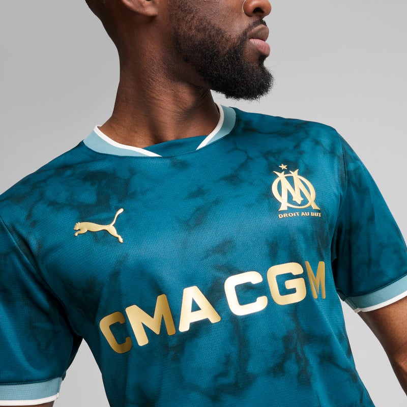 PUMA Olympique de Marseille 24/25 Away Mens Blue Jersey - Image 5