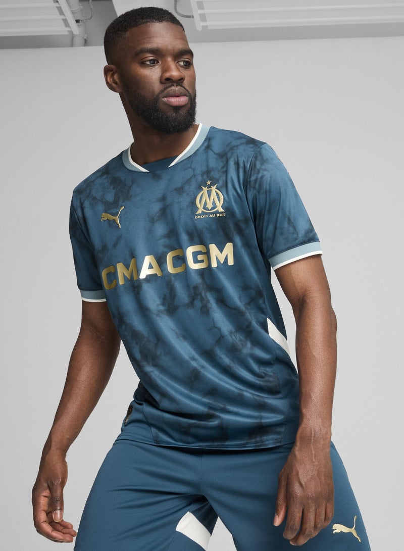 PUMA Olympique de Marseille 24/25 Away Mens Blue Jersey - Image 1