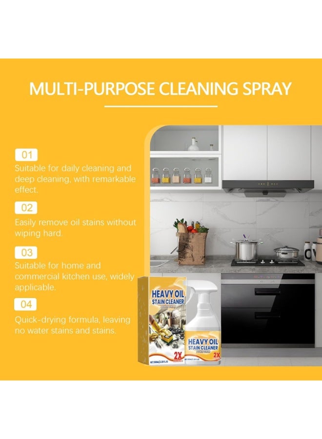 Jakehoe 100ml Kitchen Heavy Oil Cleaner, Grease Remover, All Purpose Kitchen Heavy Oil Cleaning Agent, Multipurpose Cleaner Spray for Countertops, Ovens, and Appliances - Image 5