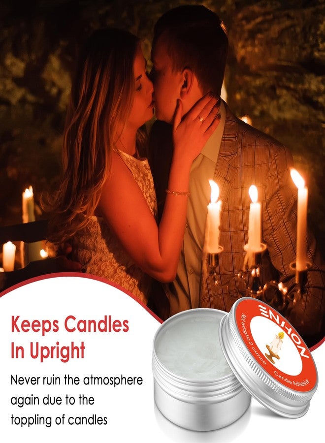 Enhon 2 Pack Candle Stick Glue Adhesive for Taper to Hold Candles in Place - Image 2