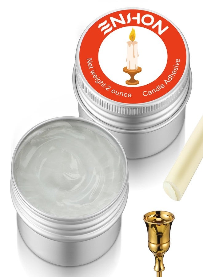 Enhon 2 Pack Candle Stick Glue Adhesive for Taper to Hold Candles in Place - Image 1