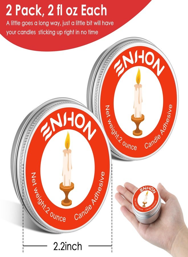 Enhon 2 Pack Candle Stick Glue Adhesive for Taper to Hold Candles in Place - Image 3