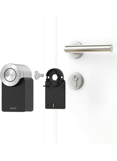 NUKI Nuki Smart Lock Pro (4th generation), smart door lock with Wi-Fi and Matter for remote access, electronic door lock turns your smartphone into a key, with Power Pack, for Euro Profile Cylinder, Black  - Image 2