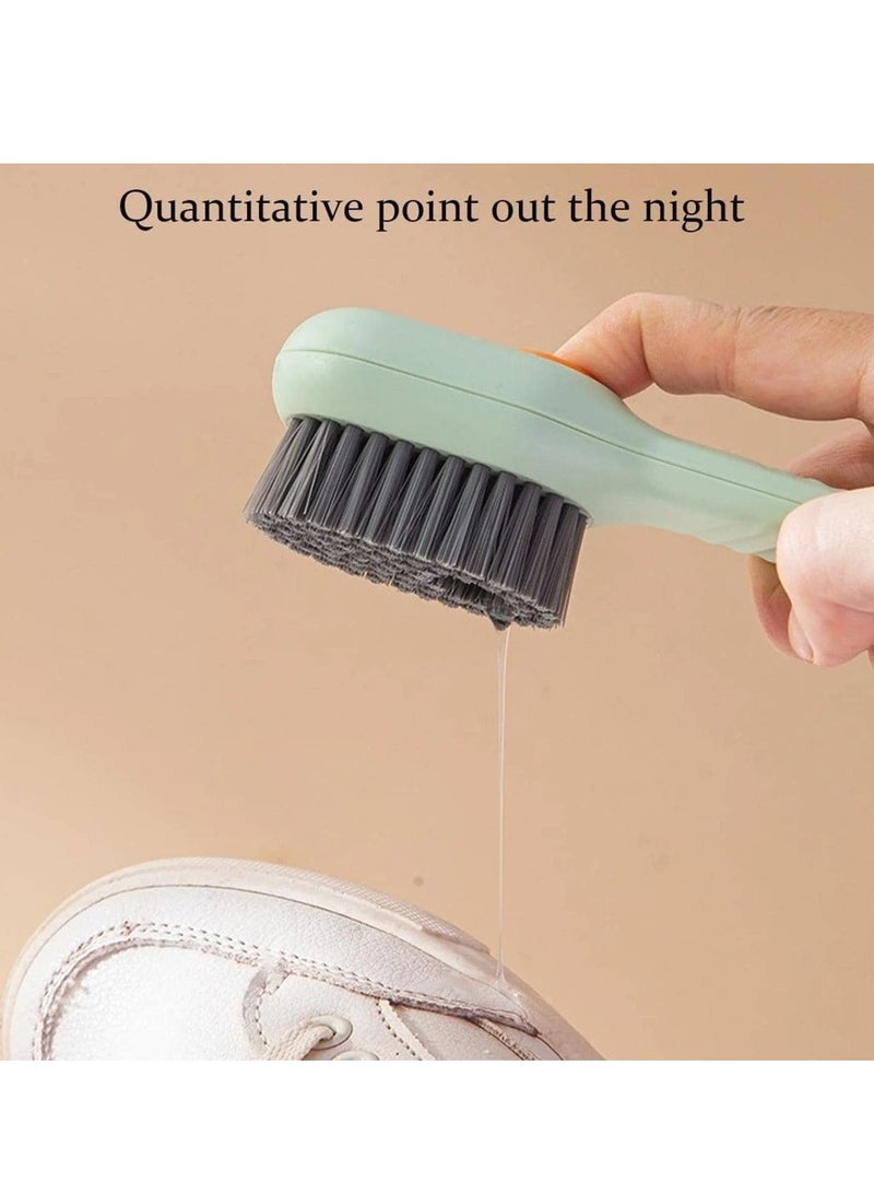 Multifunctional One Piece Shoe Brush with Cover for Washing Soap Filling - Image 3