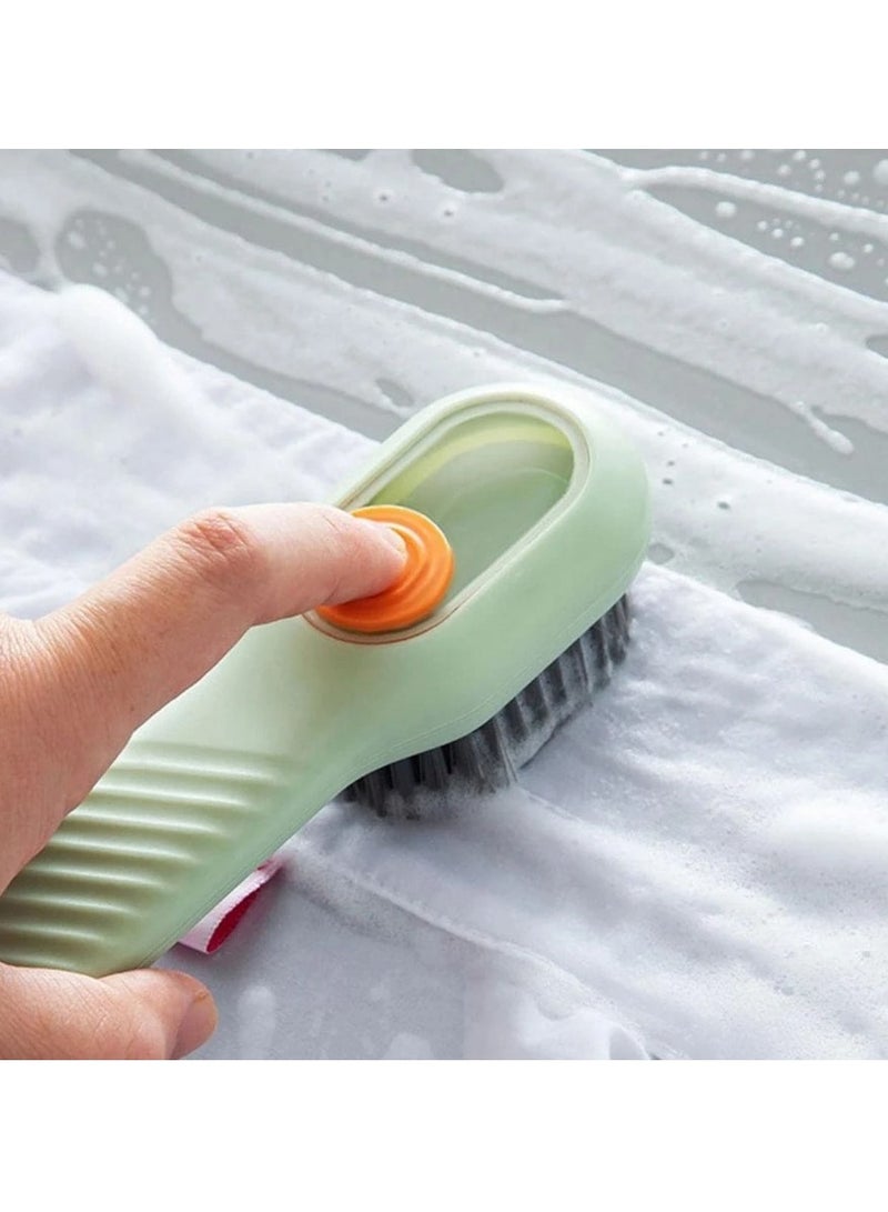 Multifunctional One Piece Shoe Brush with Cover for Washing Soap Filling - Image 4