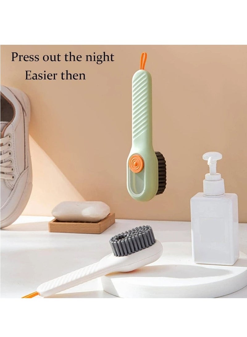 Multifunctional One Piece Shoe Brush with Cover for Washing Soap Filling - Image 2