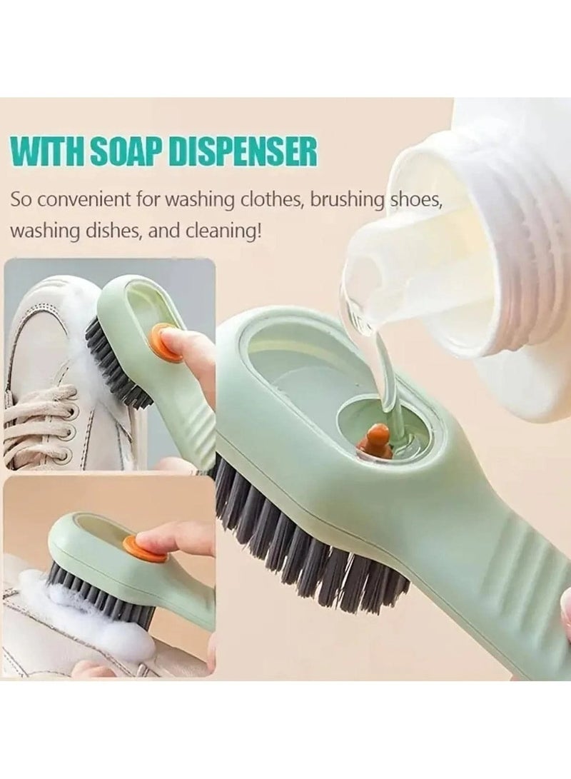 Multifunctional One Piece Shoe Brush with Cover for Washing Soap Filling - Image 1